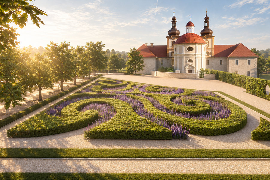 Zámecká zahrada Nové Dvory – soutěžní návrh
