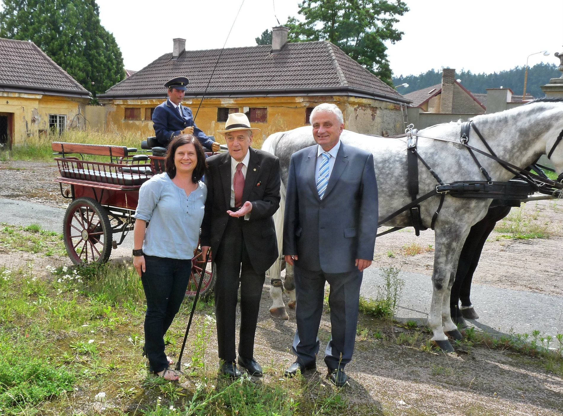 Návštěva Karla Eduarda Paara v zámeckém parku Zdechovice v roce 2018